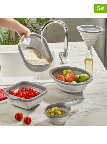 Violeta Home 5er-Set Küchensiebe in Grau