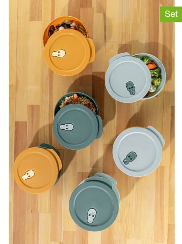 Violeta Home 9-delige set: voorraadcontainers oranje/groen/lichtblauw