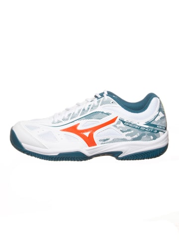 Mizuno Tennisschoenen "Breakshot 3" wit/turquoise