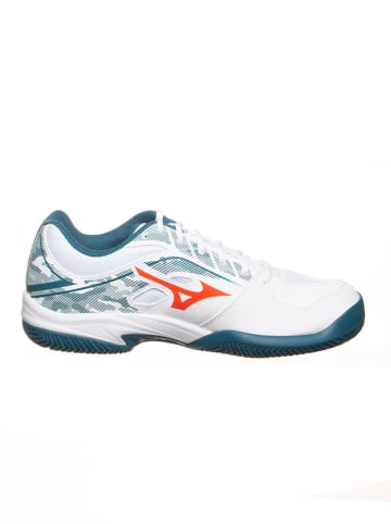 Mizuno Tennisschoenen "Breakshot 3" wit/turquoise