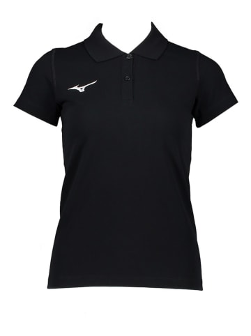 Mizuno Koszulka polo "Shizuoka" w kolorze czarnym