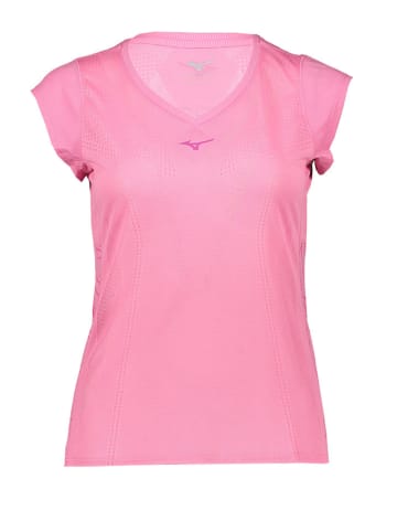 Mizuno Koszulka sportowa "Aero" w kolorze różowym