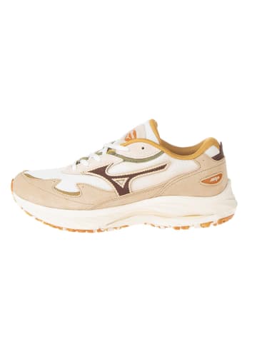 Mizuno Leder-Sneakers in Beige/ Weiß