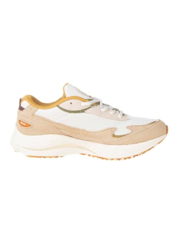 Mizuno Leder-Sneakers in Beige/ Weiß