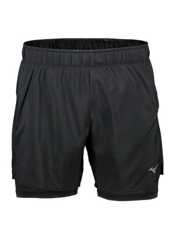 Mizuno 2-in-1 trainingsshort "Core" zwart