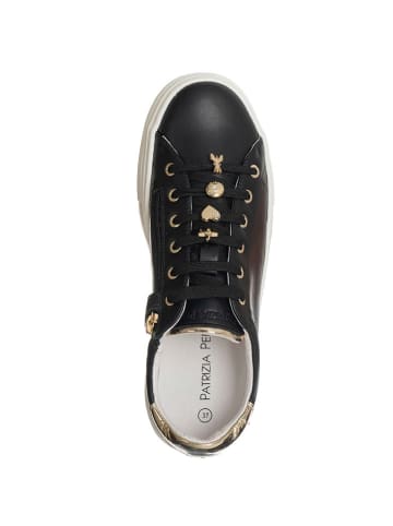 Patrizia Pepe Skórzane sneakersy w kolorze czarnym