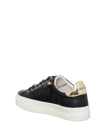 Patrizia Pepe Skórzane sneakersy w kolorze czarnym