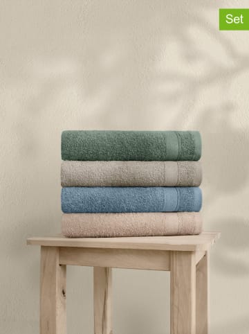Colourful Cotton 4-delige set: handdoeken meerkleurig