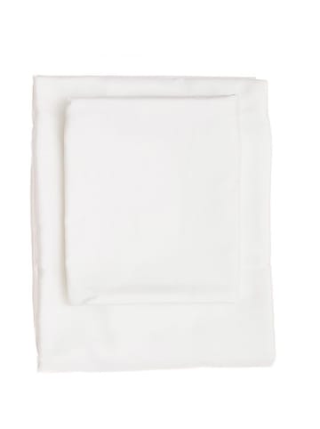 Colourful Cotton Komplet pościeli satynowej w kolorze białym