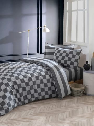 Colourful Cotton Komplet pościeli w kolorze biało-czarnym