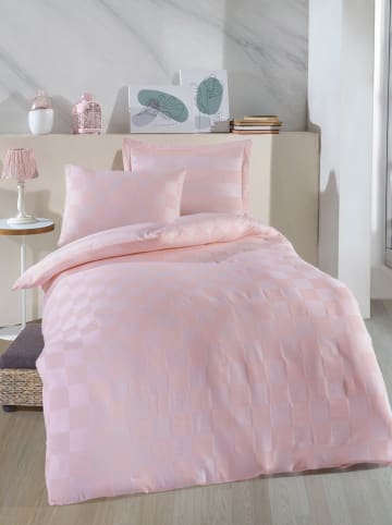 Colourful Cotton Komplet pościeli w kolorze jasnoróżowym