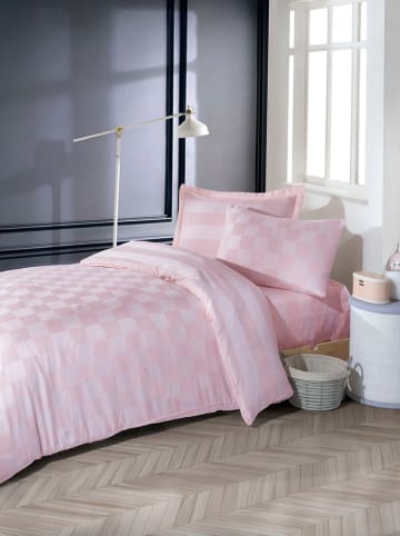 Colourful Cotton Bettwäsche-Set in Rosa