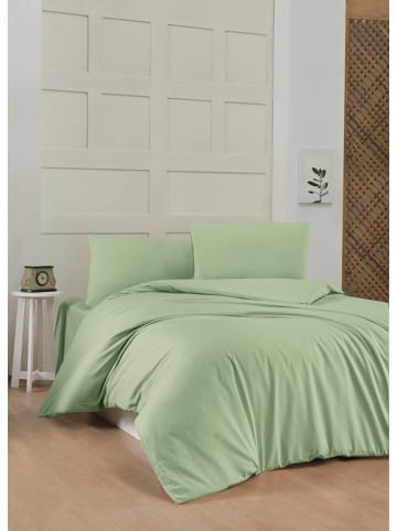 Colourful Cotton Komplet pościeli renforcé w kolorze zielonym