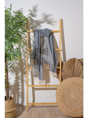 Colourful Cotton Fouta in Blau