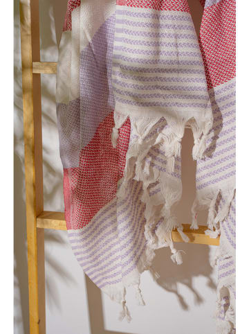 Colourful Cotton Fouta w kolorze różowo-fioletowym