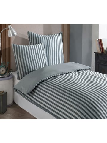 Colourful Cotton Beddengoedset "Road Potlu" groen