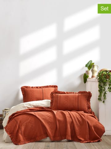 Colourful Cotton 3-częściowy zestaw "Tziana" w kolorze czerwonym