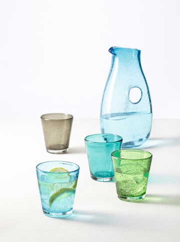 LEONARDO 6-delige set: glazen "Burano" turquoise - 330 ml