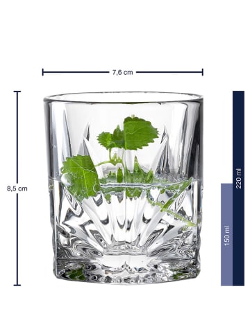 LEONARDO Szklanki (4 szt.) "Capri" do whiskey - 220 ml