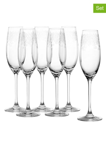 LEONARDO 6-delige set: champagneglazen "Chateau" - 200 ml