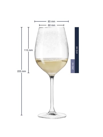 LEONARDO Kieliszki (6 szt.) "Chateau" do białego wina - 410 ml