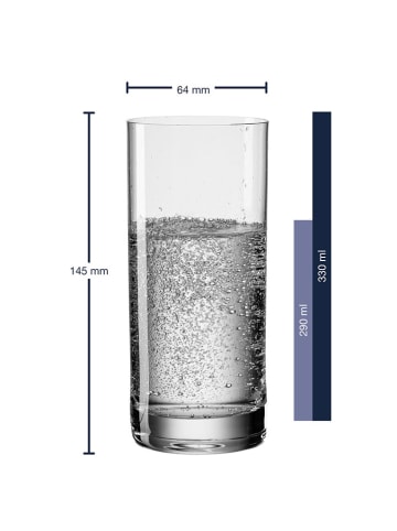LEONARDO 6-delige set: glazen "Easy+" - 330 ml