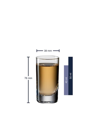 LEONARDO 6er-Set: Schnapsgläser "Easy+" - 50 ml