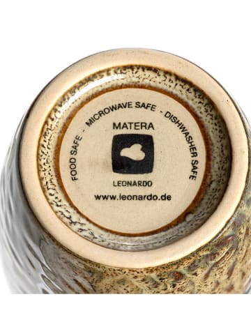LEONARDO 4-delige set: koffiebekers groen/antraciet/beige - 300 ml