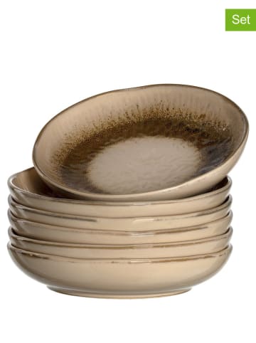 LEONARDO 2er-Set: Suppenteller "Matera" in Beige - Ø 21 cm