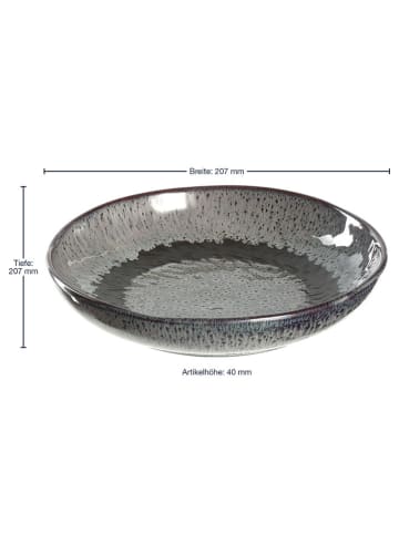 LEONARDO Talerze głębokie (2 szt.) "Matera" w kolorze antracytowym - Ø 21 cm