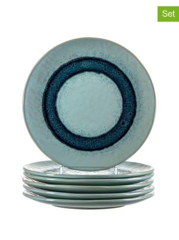 LEONARDO 2-delige set: ontbijtborden "Matera" blauw - Ø 23 cm