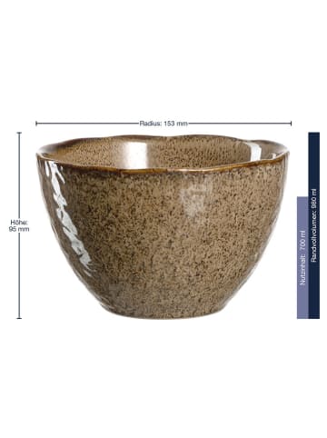 LEONARDO 2er-Set: Schalen "Matera" in Beige - 700 ml