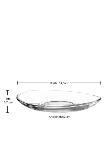 LEONARDO 6er-Set: Untertassen "Napoli" - Ø 14 cm