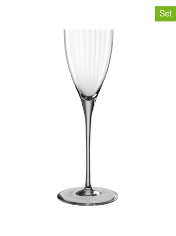 LEONARDO 6er-Set: Sektgläser "Poesia" in Grau - 250 ml