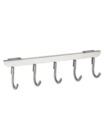 Wenko Türgarderobe "Asola" in Silber - (B)36 x (H)10 x (T)6 cm