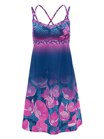 Crazy Sukienka funkcyjna "Kimera" w kolorze niebiesko-różowym