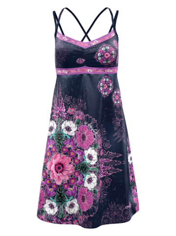 Crazy Sukienka funkcyjna "Kimera" w kolorze antracytowo-fioletowym
