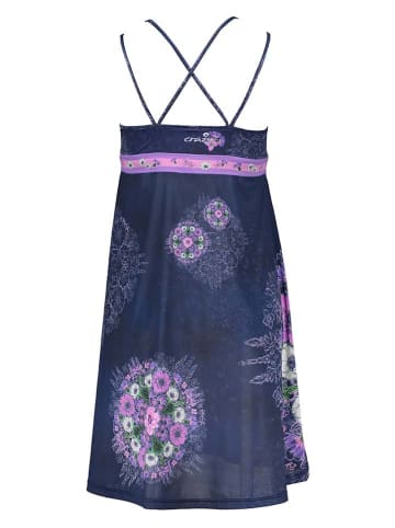 Crazy Jurk donkerblauw/paars