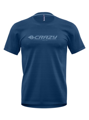 Crazy Functioneel shirt "Logo" blauw