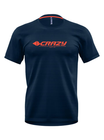 Crazy Functioneel shirt "Logo" donkerblauw