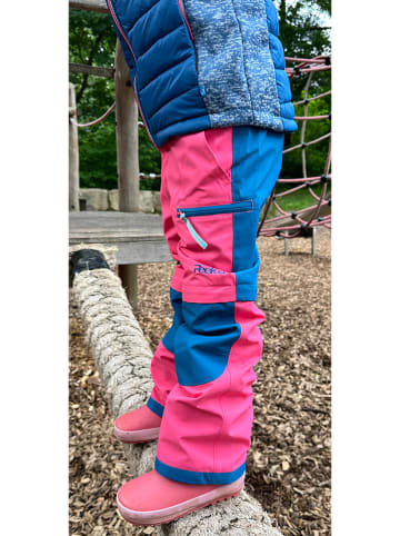 Peek U Zippoff-Trekkinghose "Terra" in Rosa/ Blau