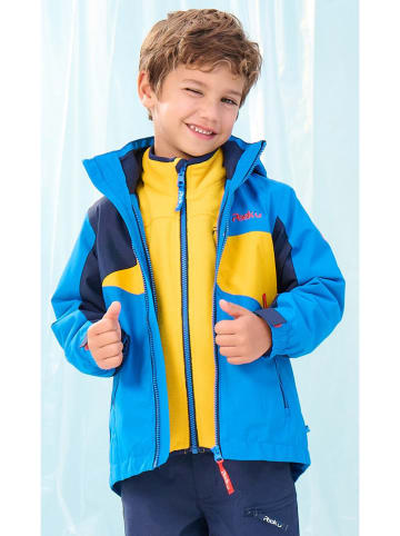 Peek U 3in1-Funktionsjacke "Ridge" in Blau/ Gelb