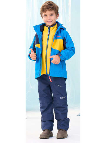 Peek U 3in1-Funktionsjacke "Ridge" in Blau/ Gelb