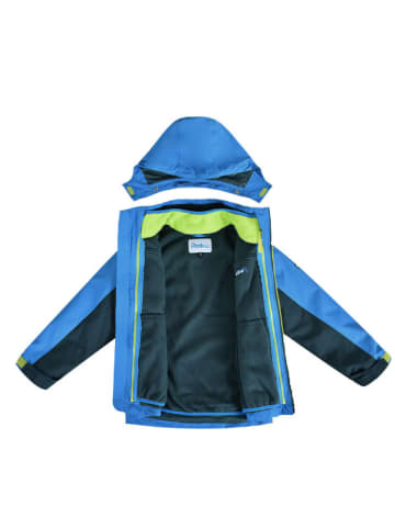 Peek U 3-in-1 functionele jas "Ridge" blauw/groen