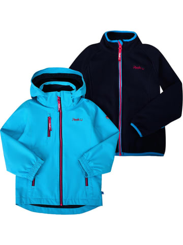 Peek U 3-in-1 functionele jas "Celeste" blauw/donkerblauw