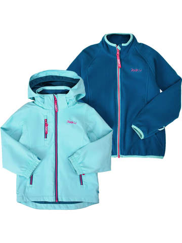 Peek U 3-in-1 functionele jas "Celeste" lichtblauw/donkerblauw