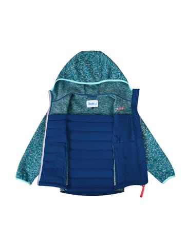 Peek U Hybridjacke "Apple" in Blau/ Türkis