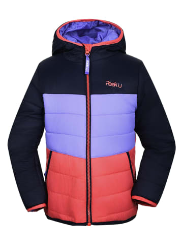 Peek U Ganzjahres-Steppjacke "Prim" in Dunkelblau/ Lila/ Rot