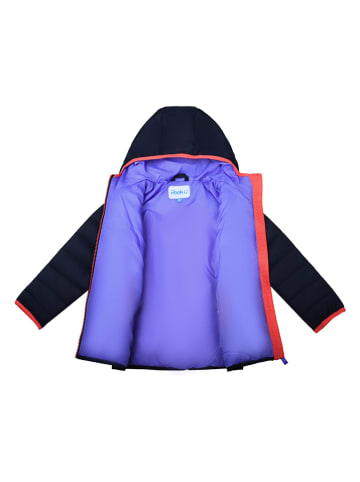 Peek U Ganzjahres-Steppjacke "Prim" in Dunkelblau/ Lila/ Rot