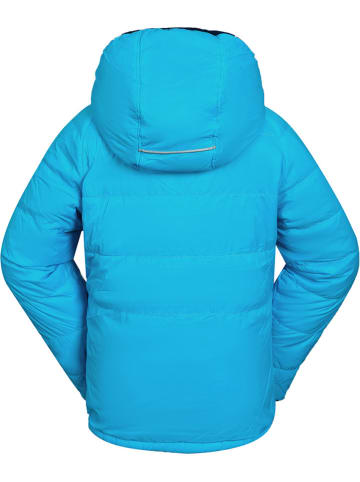 Peek U Omkeerbare doorgestikte jas "Clover" turquoise/donkerblauw